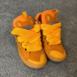 Lanvin orange sneakers